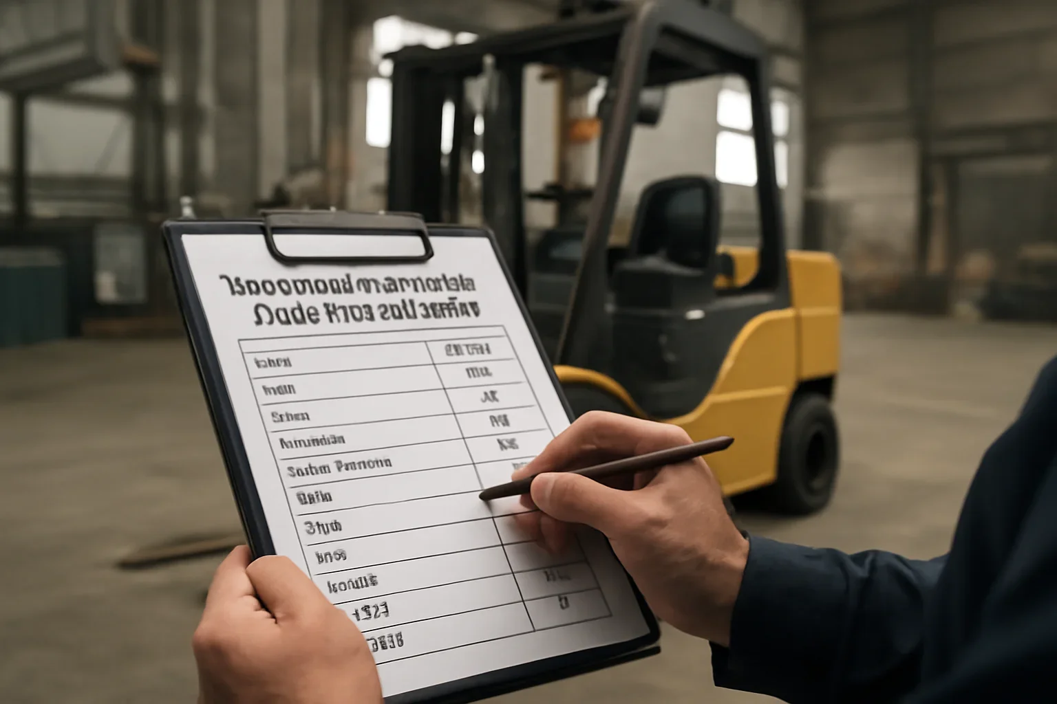 Daily Forklift Safety Inspection Checklist support from IMS Forklifts