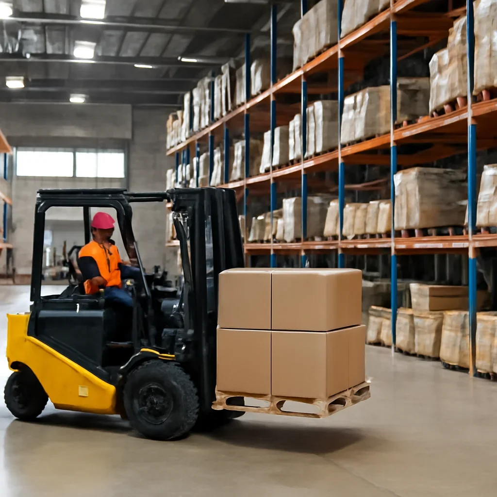 Equipment and operations related to Warehouse Layout Tips to Reduce Forklift Travel Time